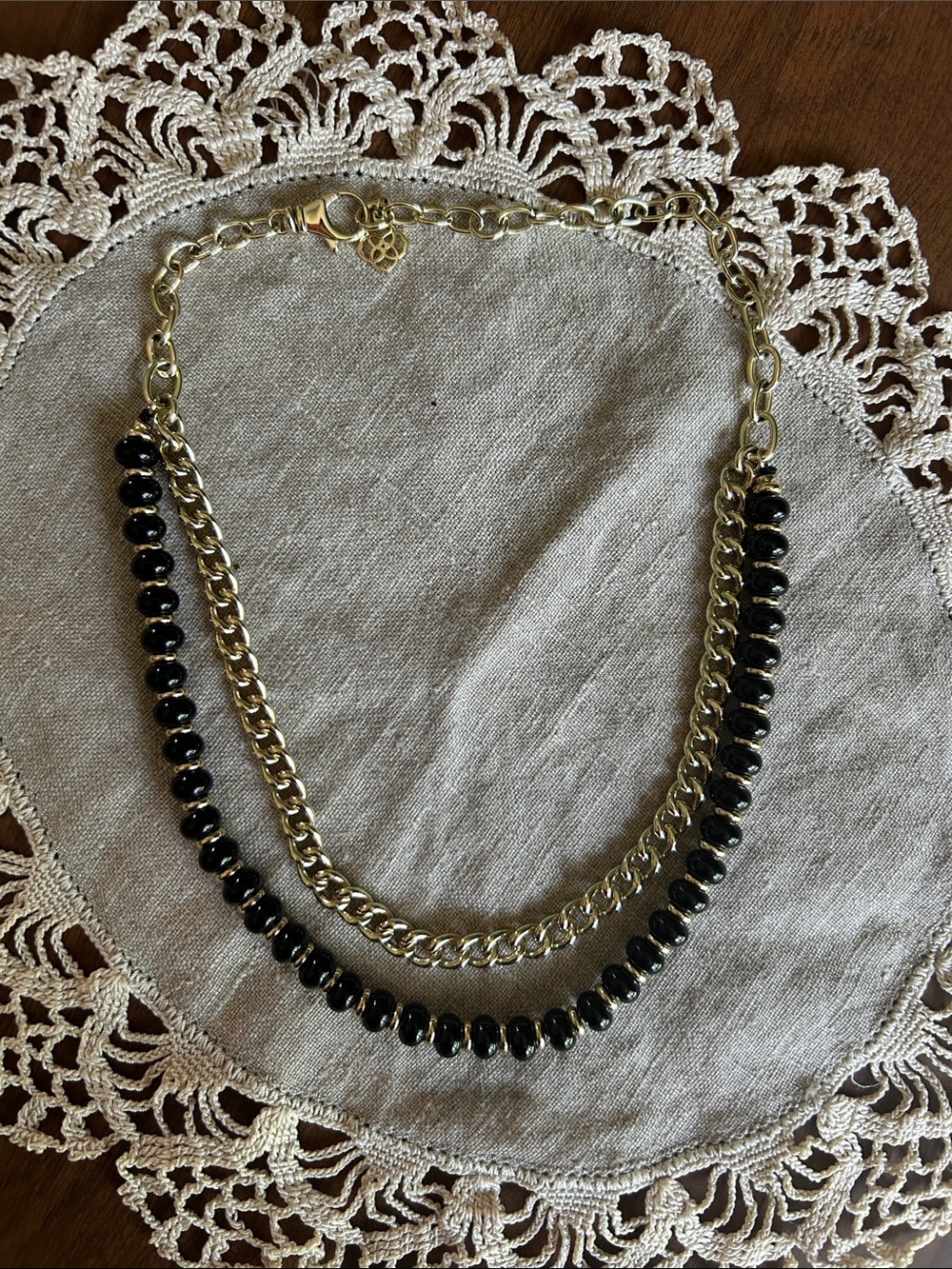 Kendra Scott Rebecca Multi Necklace in Gold & Black Labradorite